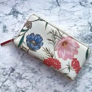 Kate Spade New York Cameron Street Lacy Wallet Women White Floral Zip Around NEW